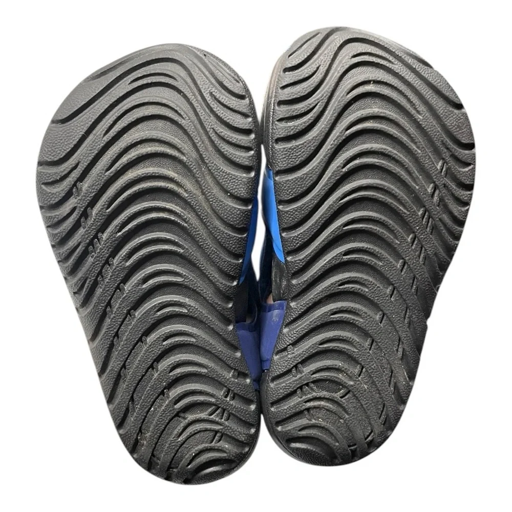 Nike Kids Blue and Navy Open-Toe Sandals